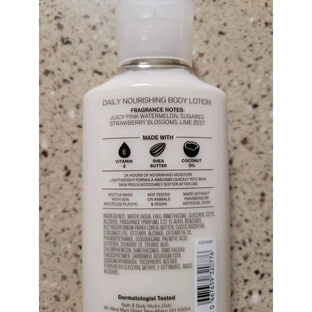 3 Bath & Body Works Pink Watermelon Blast Daily Nourishing Body Lotion 8 Oz Ea